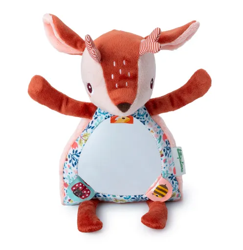 Lilliputiens textilní hračka se zrcátkem - jelínek Stella