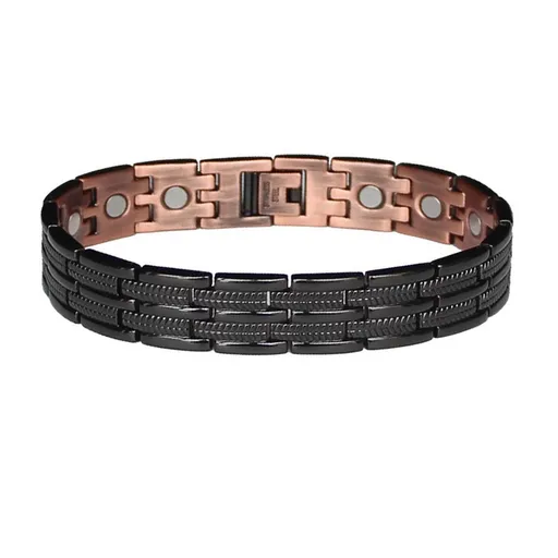 Euro Trade Plus Měděný magnetický náramek 13 mm - černý