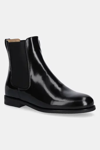 Kožené kotníkové boty BOSS Lycia