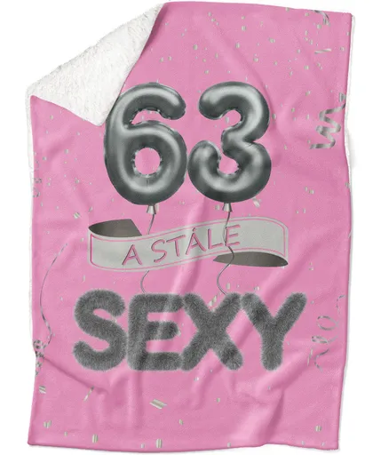 Deka Stále sexy – Růžová (věk: 63, Podšití beránkem: ANO)