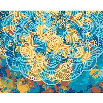 Mandala plná barev, 80×100 cm, bez rámu a bez vypnutí plátna (6040472)