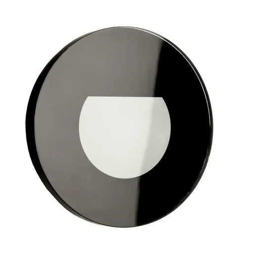 Light Impressions Deko-Light příslušenství - sklo-kryt mléčné kulaté černé pro Alwaid 930843