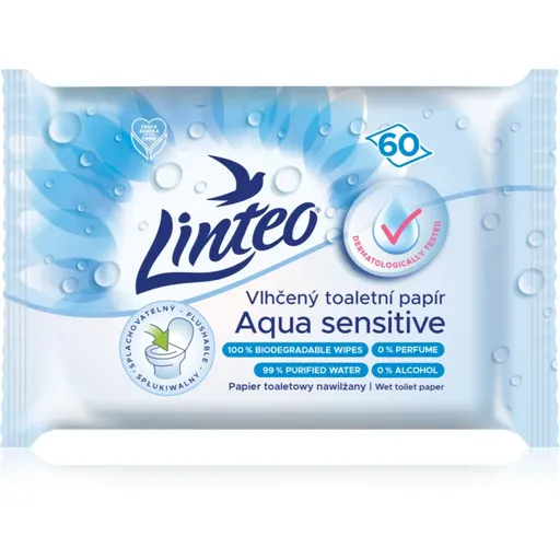 Linteo Aqua Sensitive vlhčený toaletní papír 60 ks