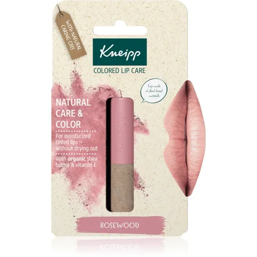 Kneipp Natural Care & Color tónovací balzám na rty odstín Rosewood 3.5 g