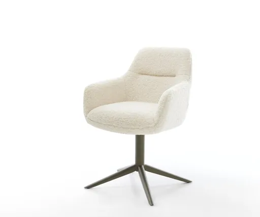 Jídelní židle Pejo-Flex plyšový manšestr béžová křížová podnož