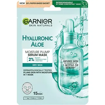 GARNIER Skin Naturals revitalizující textilní maska Hyaluronic Aloe, 28 g (3600542385626)
