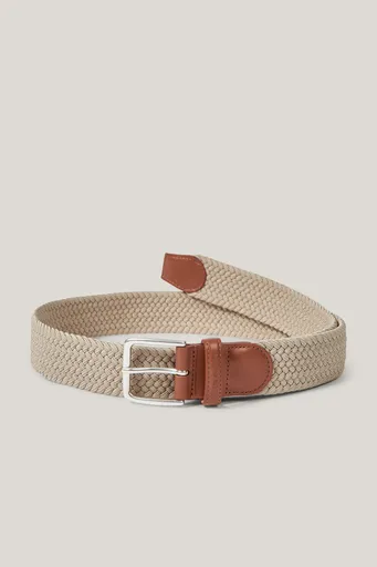 OPASEK GANT ELASTIC BRAIDED BELT DRY SAND