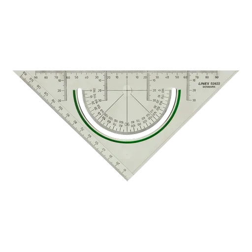 Linex - Pravítko trojúhelník LINEX Super Series 22 cm