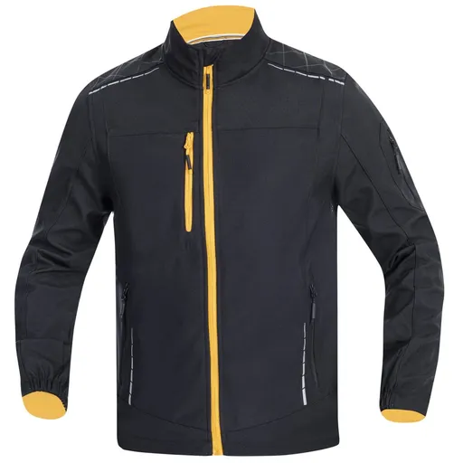 Ardon Pánská softshellová bunda VISION - Černá / oranžová | L