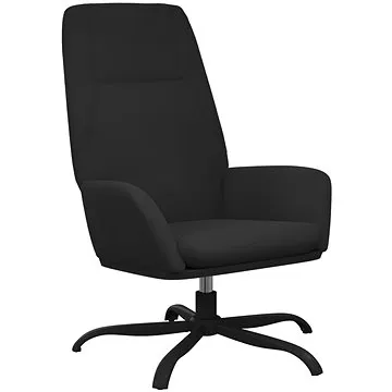 Relaxační křeslo černé umělá broušená kůže, 341381 (341381)