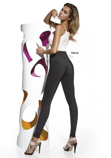 Legíny Emily - Bas Bleu XXL Černá