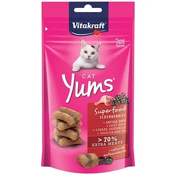Vitakraft pochoutka Cat Yums Superfood bezinky 40g  (4008239398109)