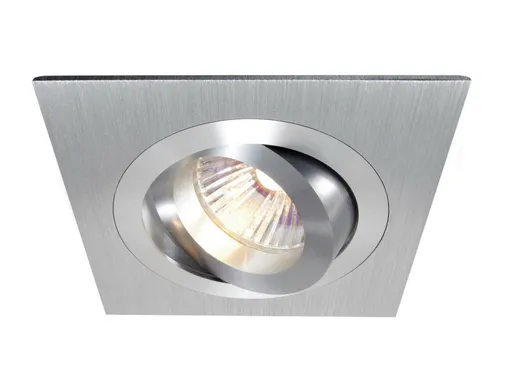 Light Impressions Kapego stropní vestavné svítidlo 12V AC/DC GU5.3 / MR16 1x max. 50,00 W 92 mm stříbrná 110421