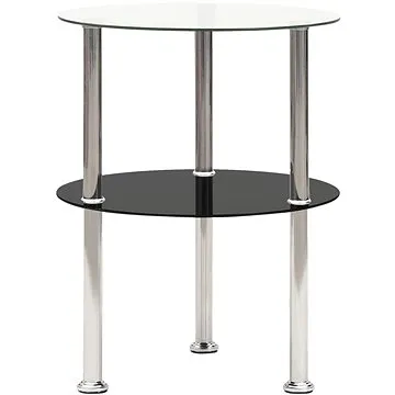 SHUMEE 2 patra průhledný a černý 38 cm tvrzené sklo (322788)