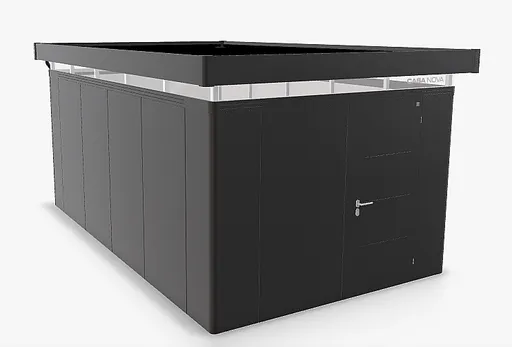 Biohort Zahradní domek BIOHORT Casanova 330 × 530 cm (tmavě šedá metalíza) Orientace dveří vpravo