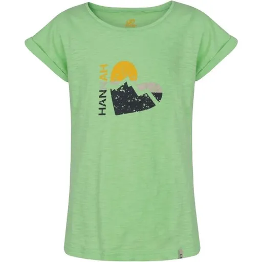 Hannah KAIA JR Dívčí tričko, zelená, velikost