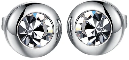 Troli Drobné náušnice s čirým krystalem KES-046