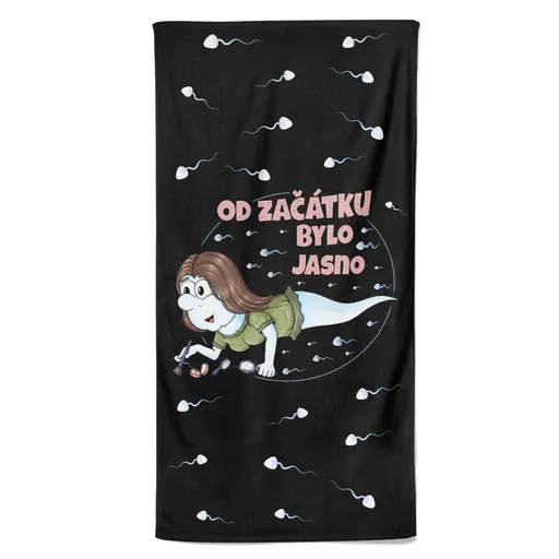 Osuška Kosmetická spermie (Velikost osušky: 70x140cm)