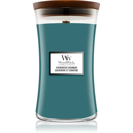 Woodwick Evergreen Cashmere vonná svíčka 610 g