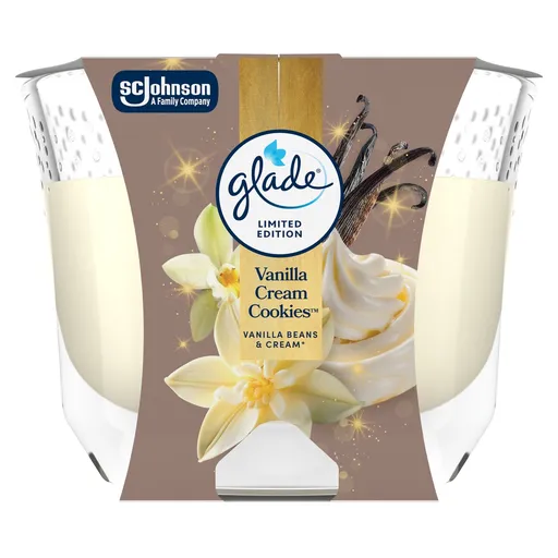 Glade Vonná svíčka Vanilla Cream Cookies 204 g