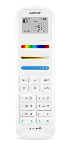 LED Solution Mi-Light RF Dálkový ovladač pro RGB a CCT LED pásky, 100-kanálový FUT100