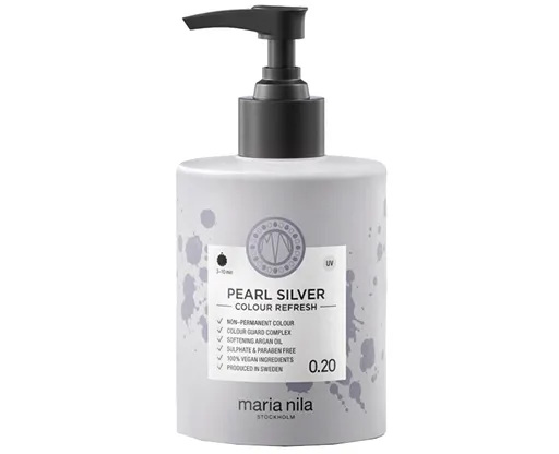 Maria Nila Jemná vyživující maska bez permanentních barevných pigmentů 0.20 Pearl Silver (Colour Refresh Mask) 300 ml