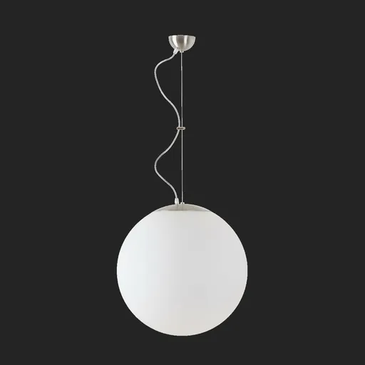 OSMONT ADR60810 ADRIA L4 závěsné skleněné svítidlo nerez broušená / bílá IP40 4000 K 41W LED nouzové kombinované 3 h