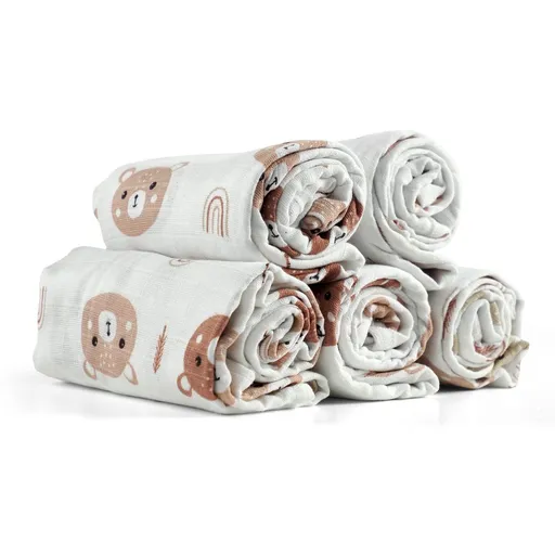 Polášek Látkové pleny 5 kusů: Medvídek a šípy