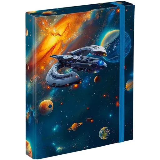 BAAGL VESMÍR Desky na školní sešity A5, tmavě modrá, velikost