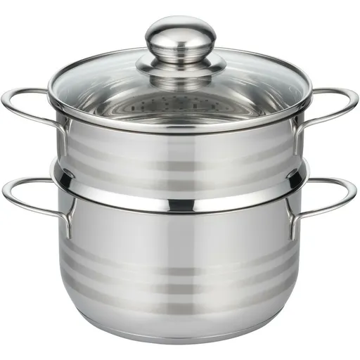 Elo 22724 Basic Napařovací hrnec nerezový Brillant 24 cm, 2,9/5,6 l, 24 cm