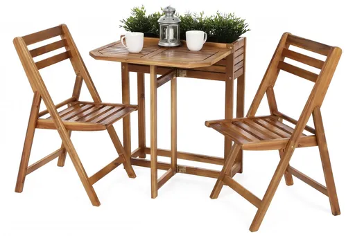 Balkonový jídlení set s květináčem