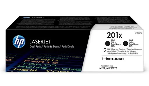 HP CF400XD - originální toner HP 201X, černý, 2x2800