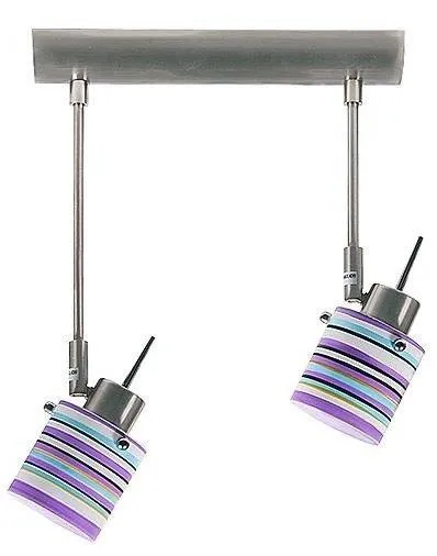 Stropní bodová lampa s dvojitým páskem 2xG9/40W Colore