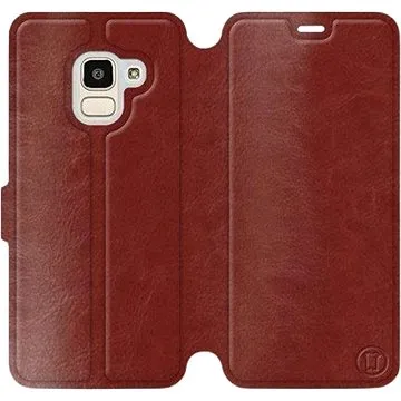 Flipové pouzdro na mobil Samsung Galaxy J6 2018 v provedení  Brown