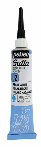 Gutta na hedvábí Pébéo 20ml – bílá (perlová)