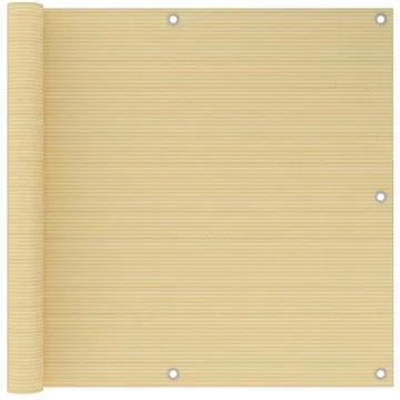 Balkonová zástěna béžová 90 x 300 cm HDPE (310912)