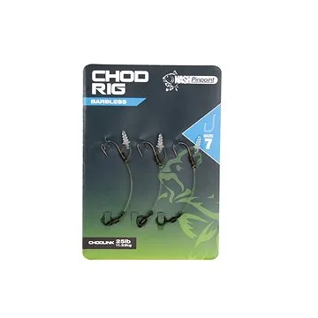 Nash Chod Rig Barbless Velikost 7 25lb 3ks (5055108963073)