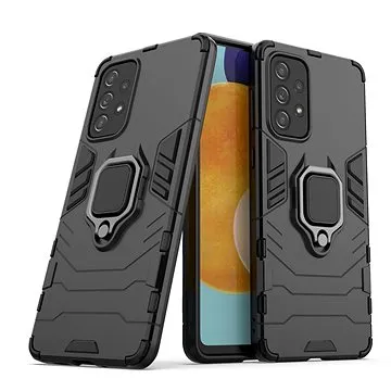 Ring Armor plastový kryt na Samsung Galaxy A73, černý (HUR245057)