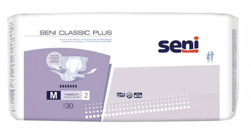 Seni Classic Plus Medium inkontinenční plenkové kalhotky 30 ks
