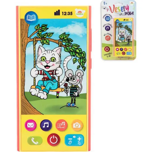 Telefon mobilní česky mluvící na baterie