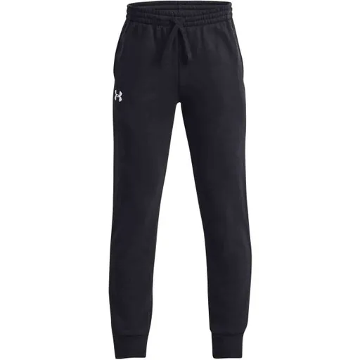 Under Armour RIVAL FLEECE JOGGERS Chlapecké tepláky, černá, velikost XS