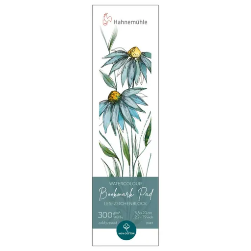 Záložkový blok Hahnemühle pro akvarel 100% bavlna 5,5x20cm