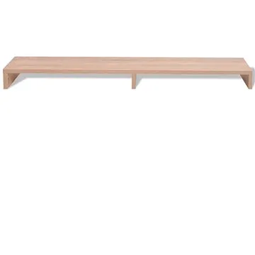 Stojan na monitor dřevotříska 118x23,5x9 cm béžový