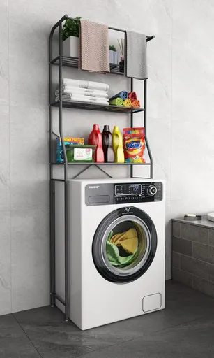 VCM Skříňka na pračku Tubas L, černá