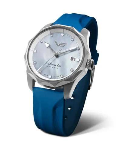 Vostok Europe Vilnele Solar VS42-125A755 - Modrý silikonový řemínek navíc