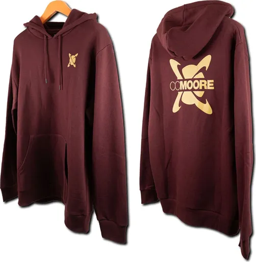 Cc moore mikina burgundy hoodie - xxxl