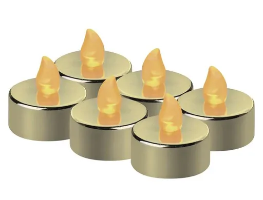 EMOS LED čajové svíčky zlaté 6ks DCCV13