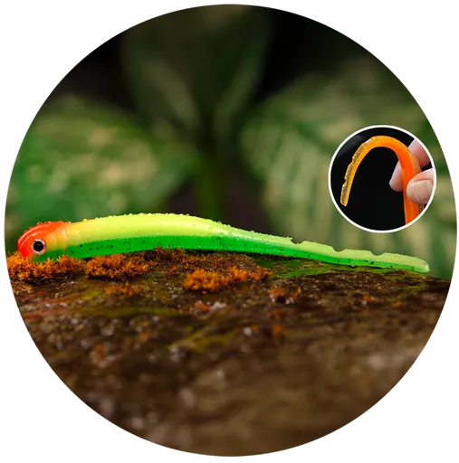 Redbass smáček big snake fluo/green rh uv color - 15,5 cm 11 g