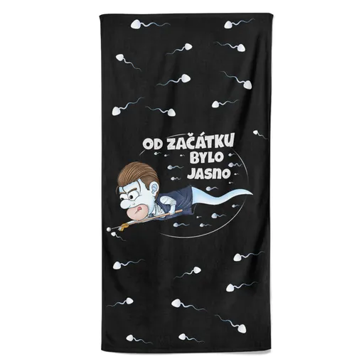 Osuška Kulečníková spermie (Velikost osušky: 70x140cm)