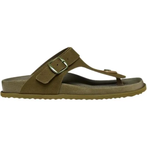 Geox D SANDYBETT Dámské žabky, khaki, velikost